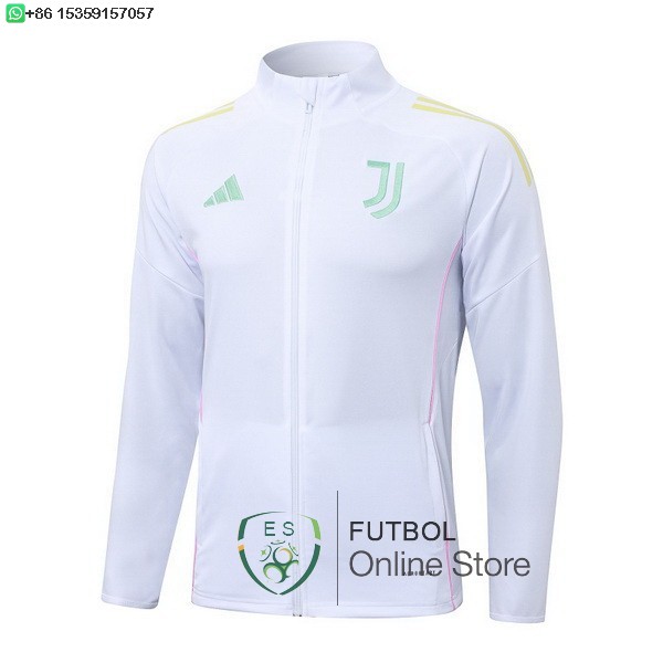 Ropa Deportiva Con Cremallera Larga Juventus 25/2026 Blanco Rosa
