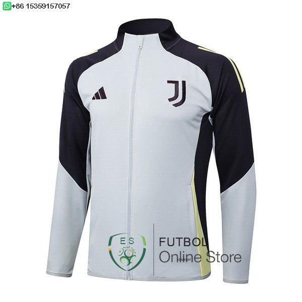 Ropa Deportiva Con Cremallera Larga Juventus 25/2026 Gris Negro