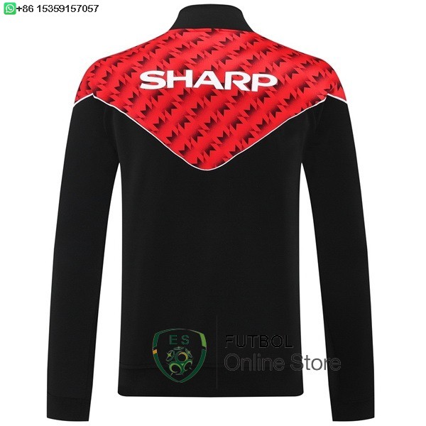 Ropa Deportiva Con Cremallera Larga Manchester United 25/2026 Negro