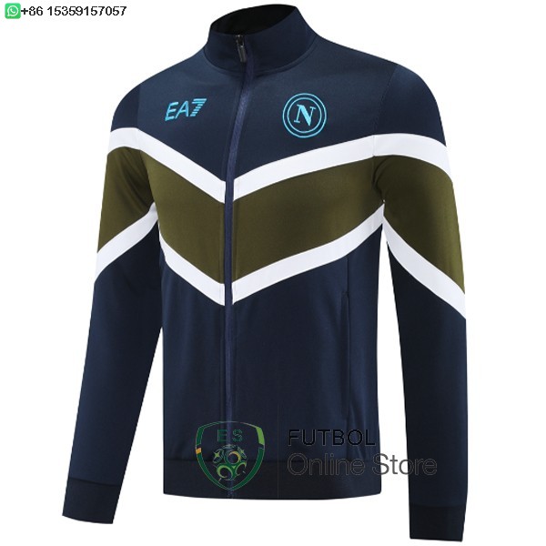 Ropa Deportiva Con Cremallera Larga Napoli 24/2025 Azul Marino Verde