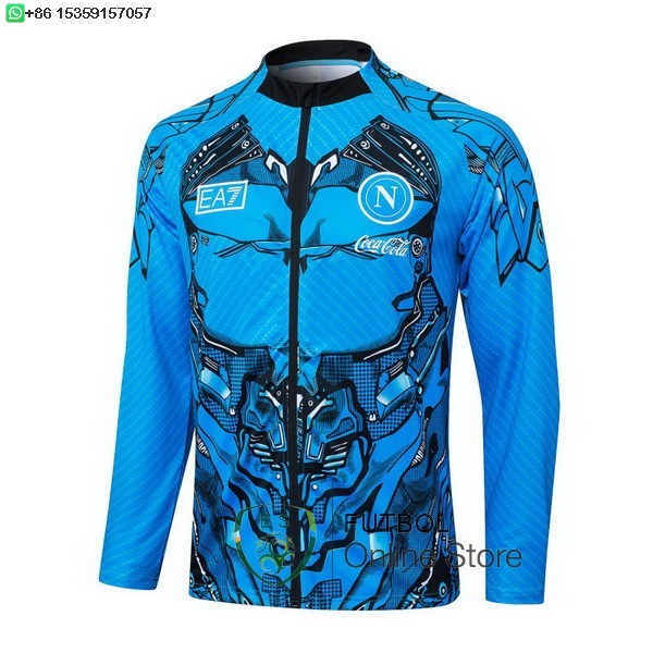 Ropa Deportiva Con Cremallera Larga Napoli 25/2026 Azul Negro