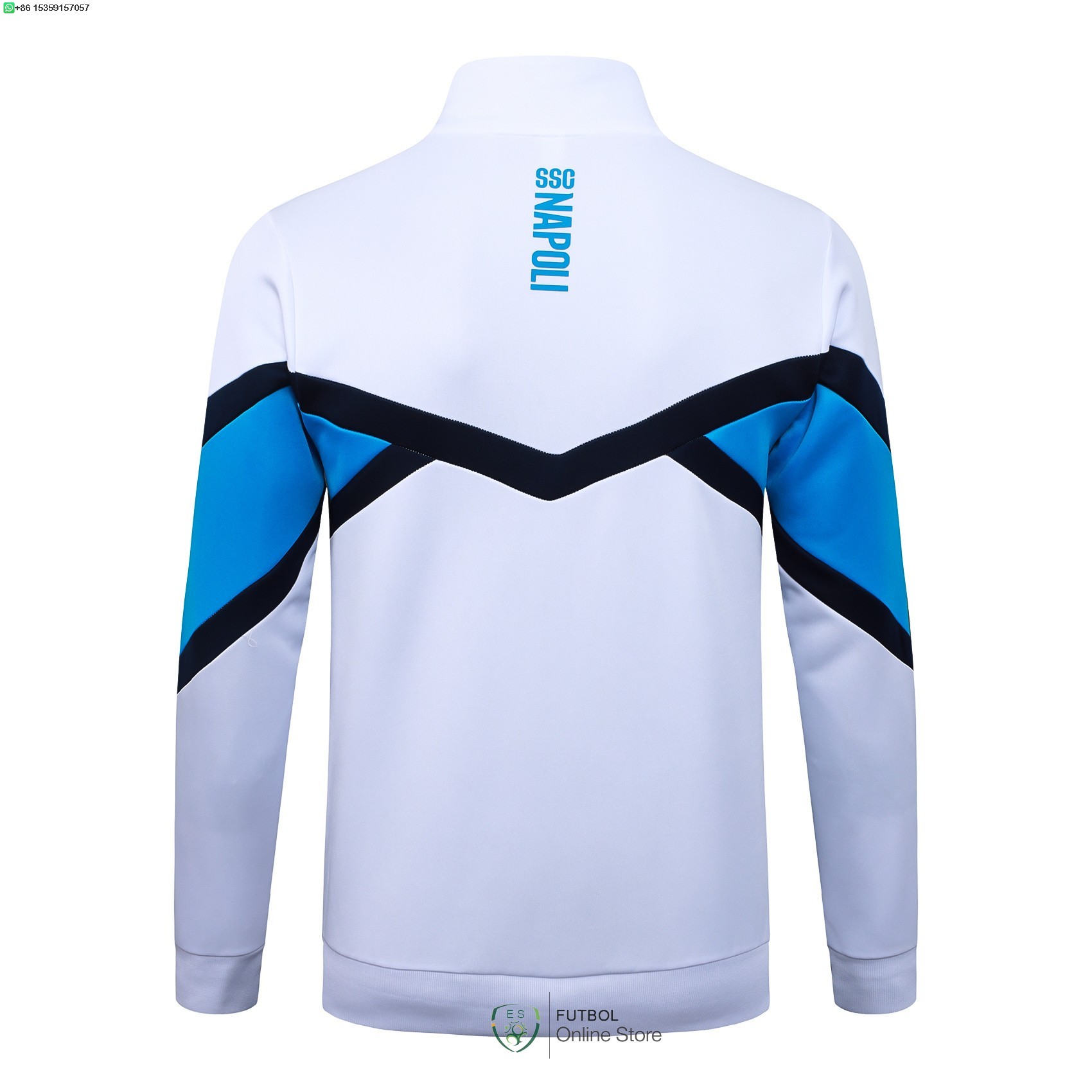 Ropa Deportiva Con Cremallera Larga Napoli 25/2026 Blanco I Azul