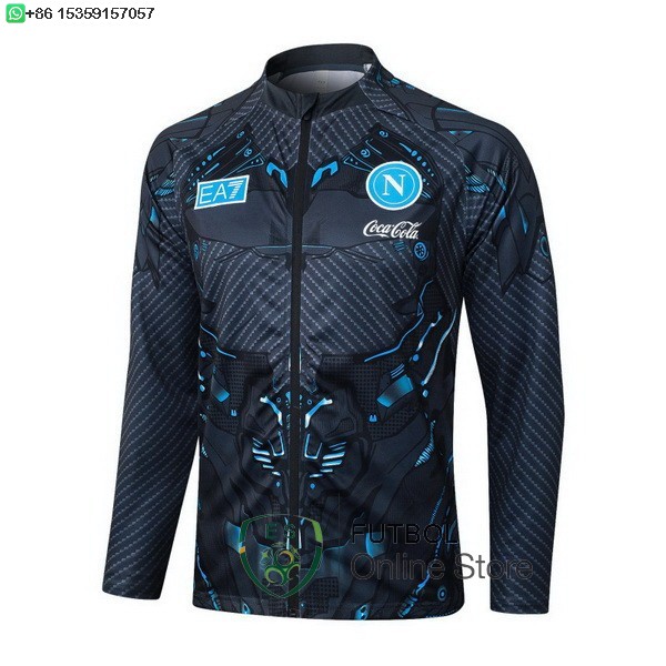 Ropa Deportiva Con Cremallera Larga Napoli 25/2026 Gris Negro