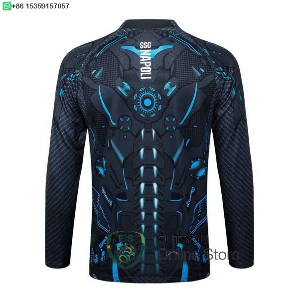 Ropa Deportiva Con Cremallera Larga Napoli 25/2026 Gris Negro