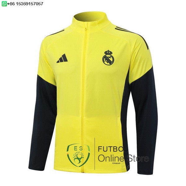Ropa Deportiva Con Cremallera Larga Real Madrid 25/2026 Amarillo Negro Ropa Deportiva Con Cremallera Larga Real Madrid 25/2026 Amarillo Negro