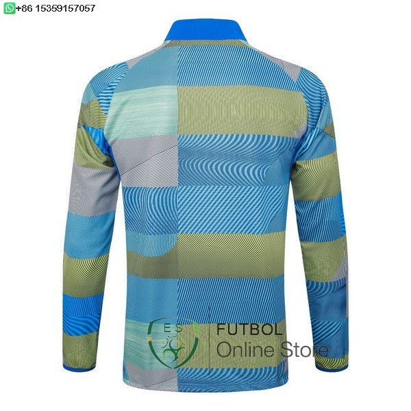 Ropa Deportiva Con Cremallera Larga Real Madrid 25/2026 Azul Amarillo