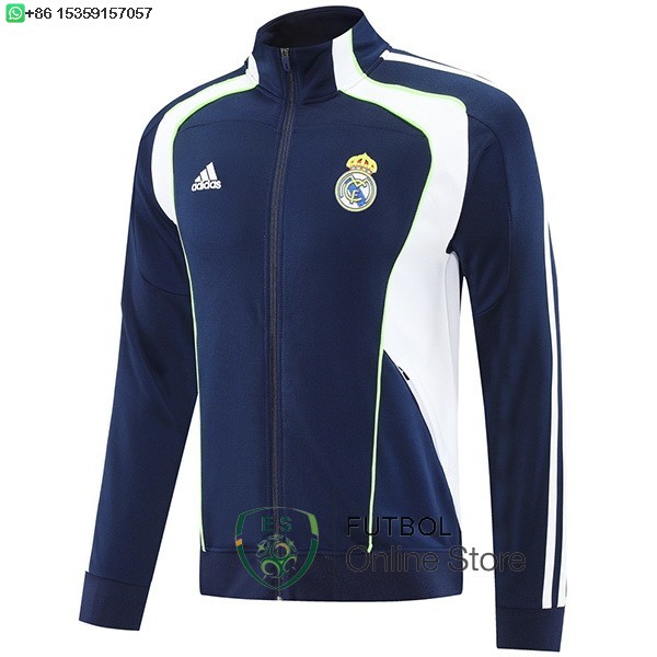 Ropa Deportiva Con Cremallera Larga Real Madrid 25/2026 Azul Marino Blanco Ropa Deportiva Con Cremallera Larga Real Madrid 25/2026 Azul Marino Blanco