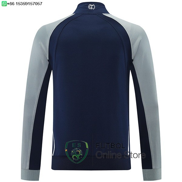 Ropa Deportiva Con Cremallera Larga Real Madrid 25/2026 Azul Marino Gris