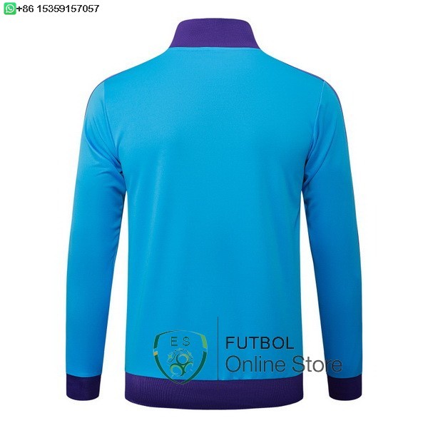 Ropa Deportiva Con Cremallera Larga Real Madrid 25/2026 Azul Purpura