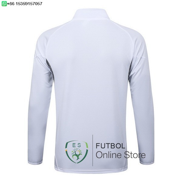 Ropa Deportiva Con Cremallera Larga Real Madrid 25/2026 Blanco