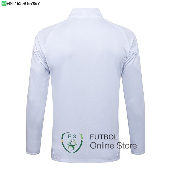 Ropa Deportiva Con Cremallera Larga Real Madrid 25/2026 Blanco Azul