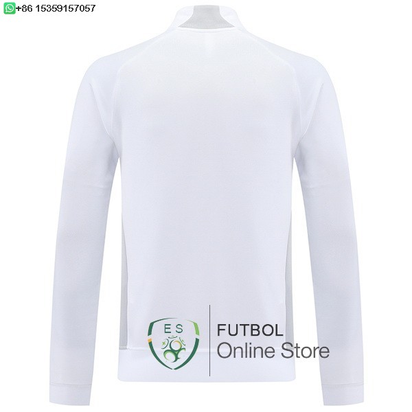 Ropa Deportiva Con Cremallera Larga Real Madrid 25/2026 Blanco Gris