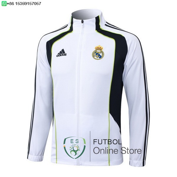 Ropa Deportiva Con Cremallera Larga Real Madrid 25/2026 Blanco Negro Verde Ropa Deportiva Con Cremallera Larga Real Madrid 25/2026 Blanco Negro Verde