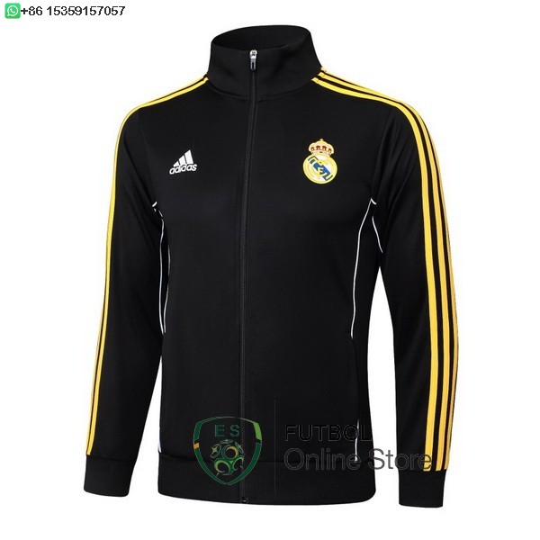 Ropa Deportiva Con Cremallera Larga Real Madrid 25/2026 Negro Amarillo Ropa Deportiva Con Cremallera Larga Real Madrid 25/2026 Negro Amarillo
