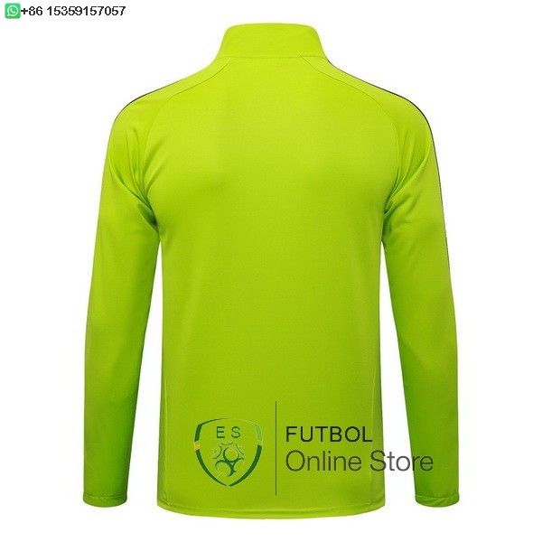 Ropa Deportiva Con Cremallera Larga Real Madrid 25/2026 Verde Negro