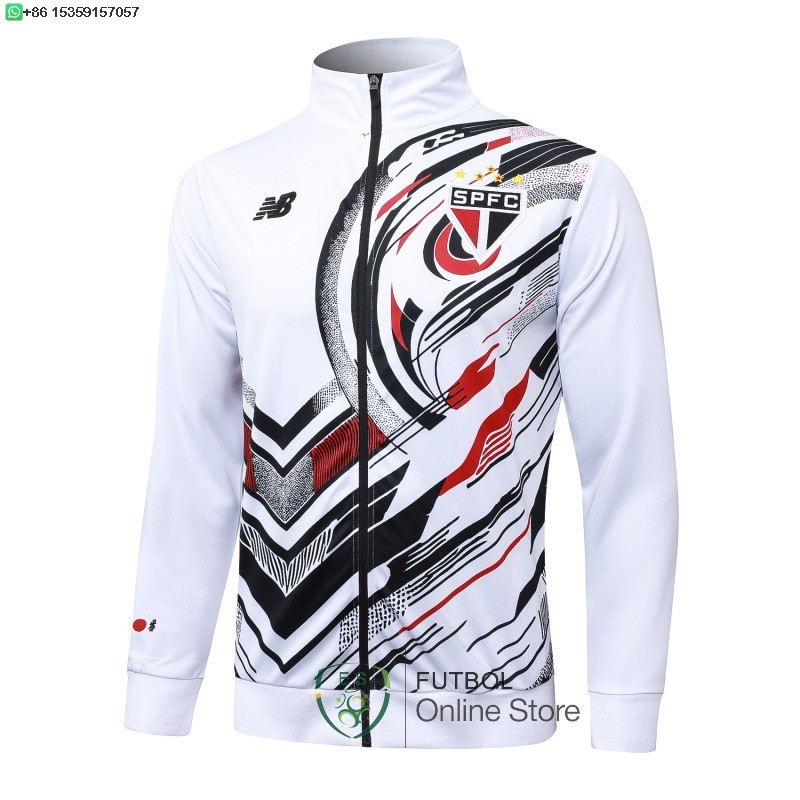 Ropa Deportiva Con Cremallera Larga Sao Paulo 25/2026 Blanco Ropa Deportiva Con Cremallera Larga Sao Paulo 25/2026 Blanco