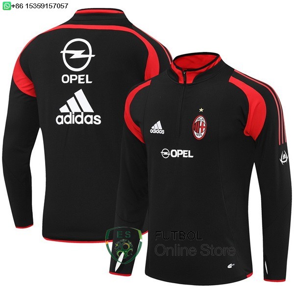 Sudadera Entrenamiento AC Milan 2004 2005 Negro