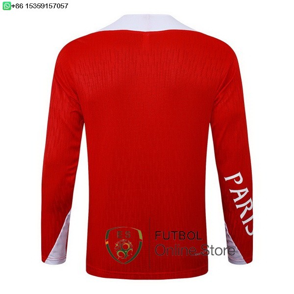 Sudadera Entrenamiento Paris Saint Germain 25/2026 Rojo Blanco