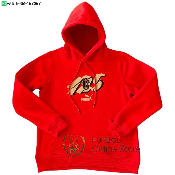 Sudaderas Con Capucha AC Milan 25/2026 Rojo Amarillo