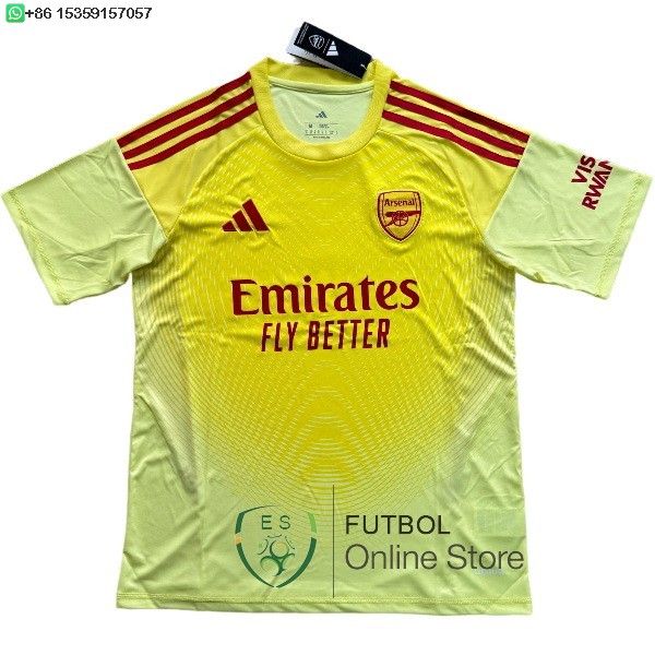 Tailandia Camiseta Arsenal 25/2026 Portero Amarillo
