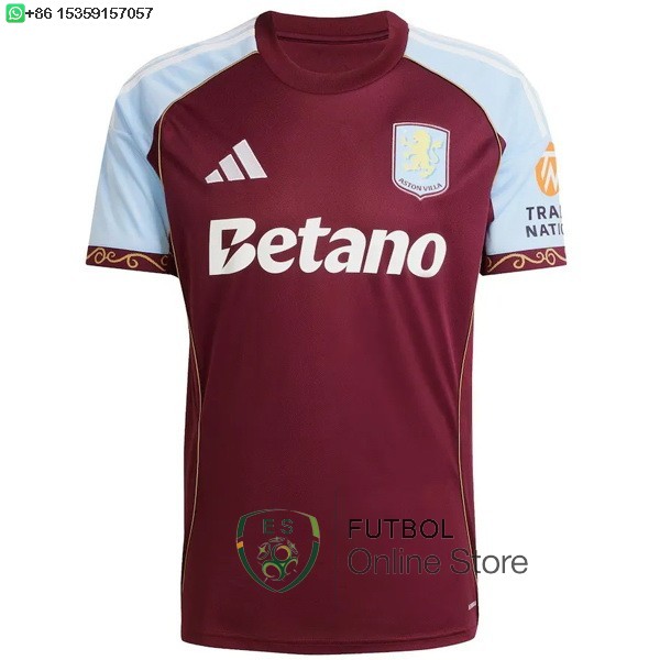 Tailandia Camiseta Aston Villa 25/2026 Primera