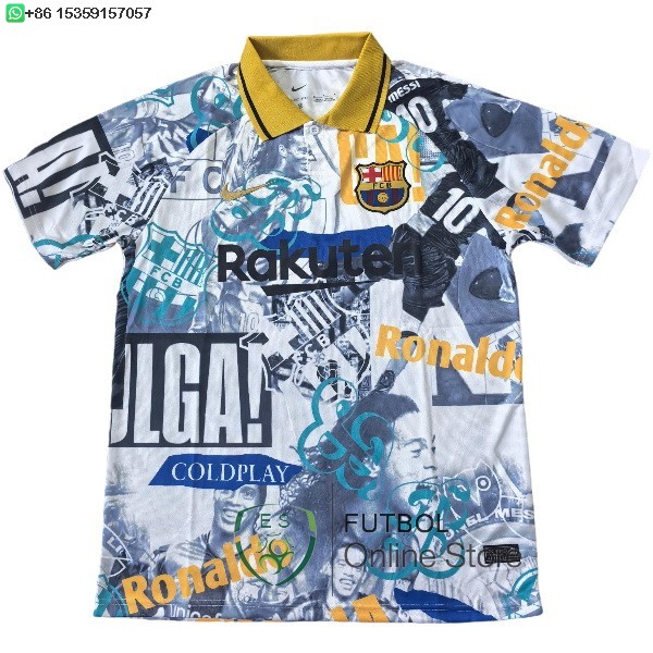Tailandia Camiseta Barcelona 25/2026 Especial Blanco Azul Amarillo