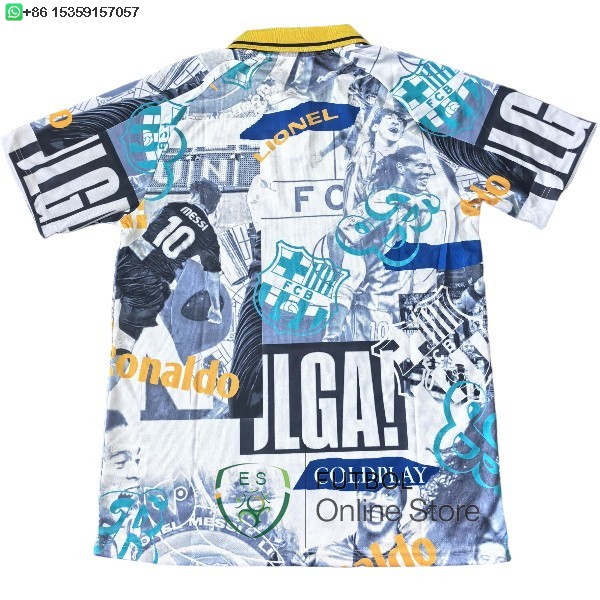 Tailandia Camiseta Barcelona 25/2026 Especial Blanco Azul Amarillo