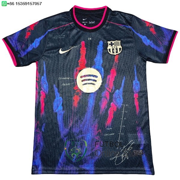 Tailandia Camiseta Barcelona 25/2026 Especial Negro Rojo