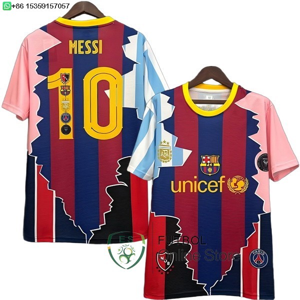 Tailandia Camiseta Barcelona 25/2026 Especial Rojo Azul Rosa