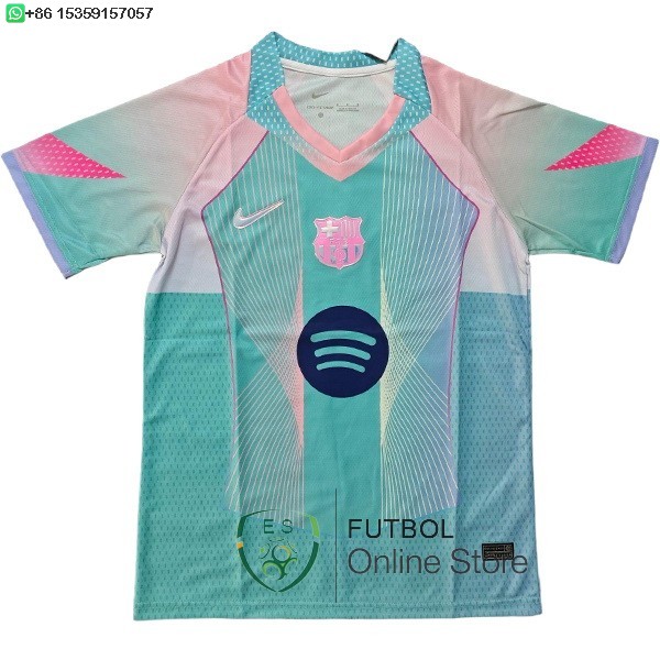 Tailandia Camiseta Barcelona 25/2026 Especial Verde Rosa