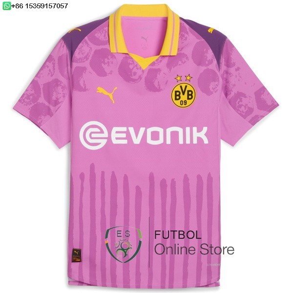 Tailandia Camiseta Borussia Dortmund 25/2026 Portero Rosa