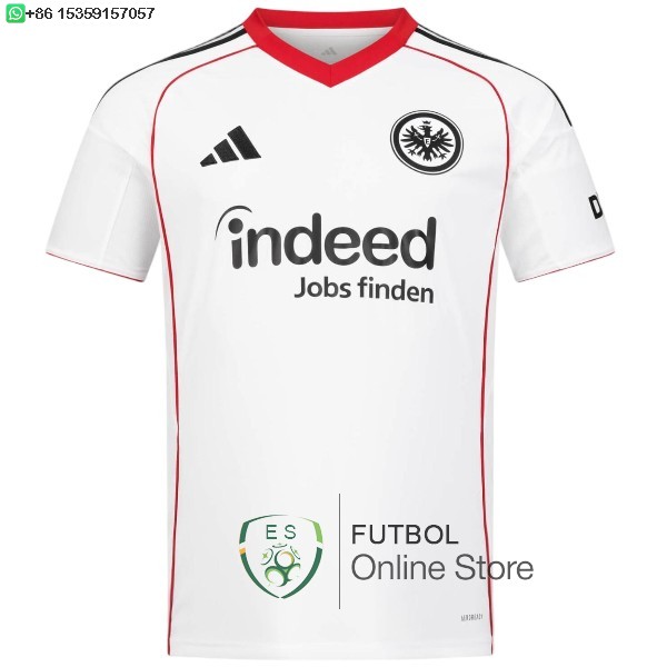 Tailandia Camiseta Eintracht Frankfurt 25/2026 Segunda Tailandia Camiseta Eintracht Frankfurt 25/2026 Segunda
