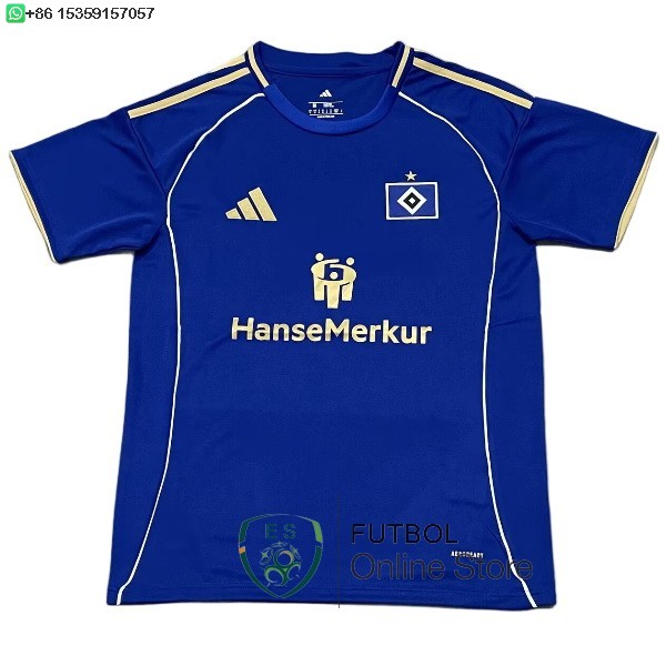 Tailandia Camiseta Hamburgo S.V. 25/2026 Especial Azul Tailandia Camiseta Hamburgo S.V. 25/2026 Especial Azul