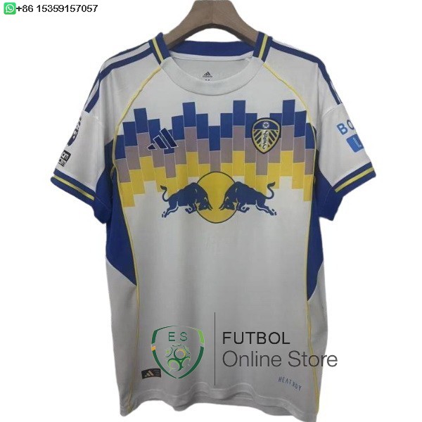 Tailandia Camiseta Leeds United 25/2026 Especial Blanco Azul Tailandia Camiseta Leeds United 25/2026 Especial Blanco Azul