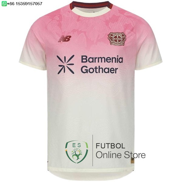 Tailandia Camiseta Leverkusen 25/2026 Primera Rosa Blanco