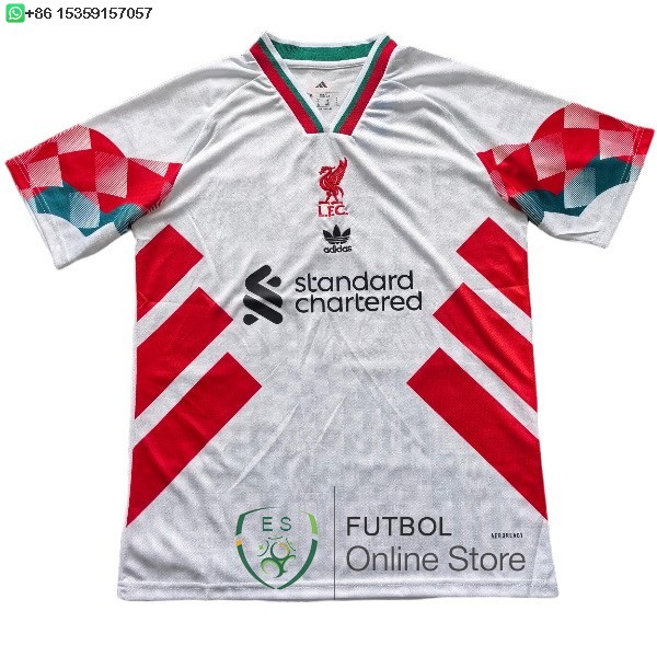 Tailandia Camiseta Liverpool 25/2026 Especial Blanco Rojo