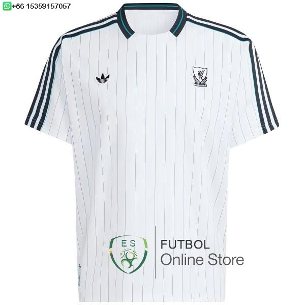 Tailandia Camiseta Liverpool 25/2026 Especial Blanco Verde