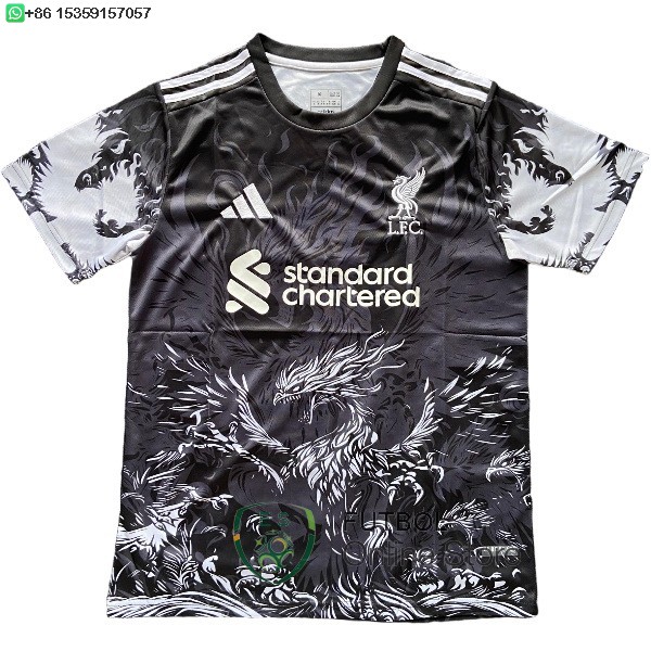 Tailandia Camiseta Liverpool 25/2026 Especial Negro Blanco