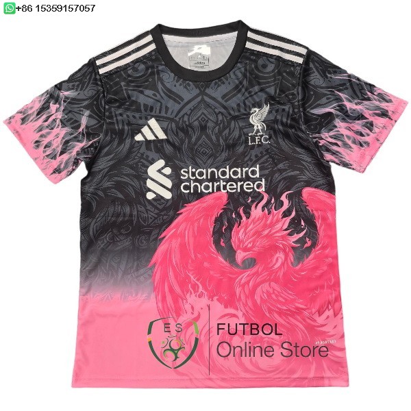 Tailandia Camiseta Liverpool 25/2026 Especial Rosa Negro