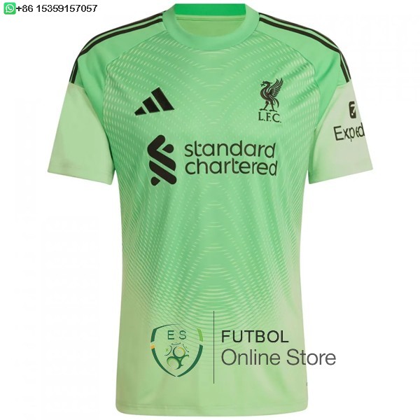 Tailandia Camiseta Liverpool 25/2026 Portero Verde
