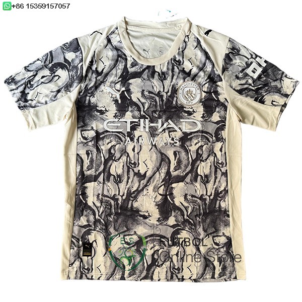 Tailandia Camiseta Manchester City 25/2026 Especial Blanco Gris