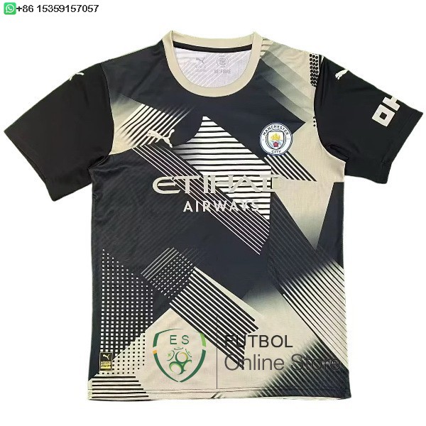 Tailandia Camiseta Manchester City 25/2026 Especial Negro Amarillo