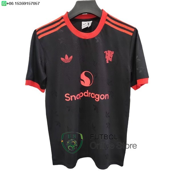 Tailandia Camiseta Manchester United 25/2026 Especial Negro III Rojo