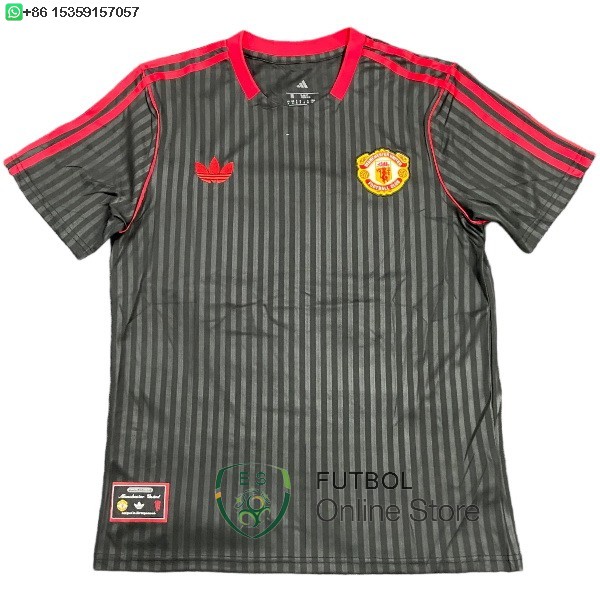 Tailandia Camiseta Manchester United 25/2026 Especial Negro I Rojo