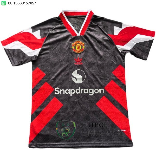 Tailandia Camiseta Manchester United 25/2026 Especial Negro Rojo
