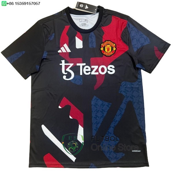 Tailandia Camiseta Manchester United 25/2026 Especial Negro Rojo Azul