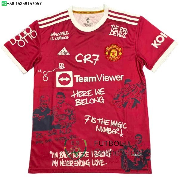 Tailandia Camiseta Manchester United 25/2026 Especial Rojo I Blanco