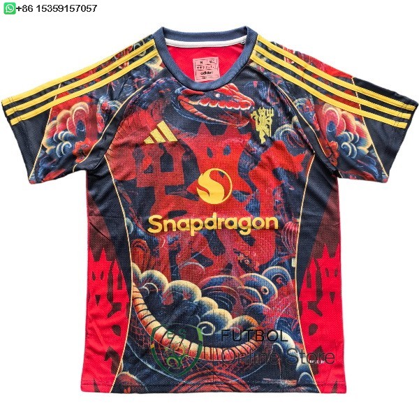 Tailandia Camiseta Manchester United 25/2026 Especial Rojo Negro Amarillo