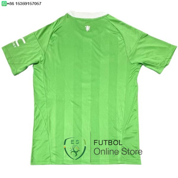 Tailandia Camiseta Manchester United 25/2026 Portero Verde Blanco