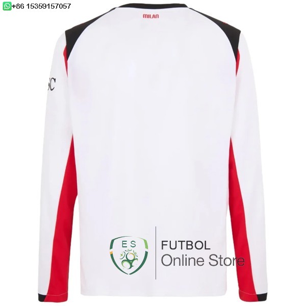 Tailandia Camiseta Manga Larga AC Milan 25/2026 Segunda